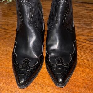 Black Western Ankle Boots